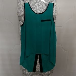 Sleeveless sheer top